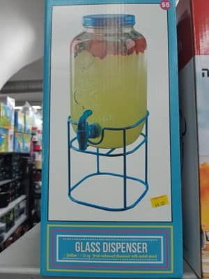 מתקן זכוכית +ברז מעמד מתכת