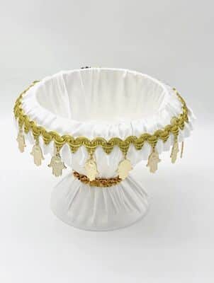 קערת חינה לבנה מהודרת קוטר 26