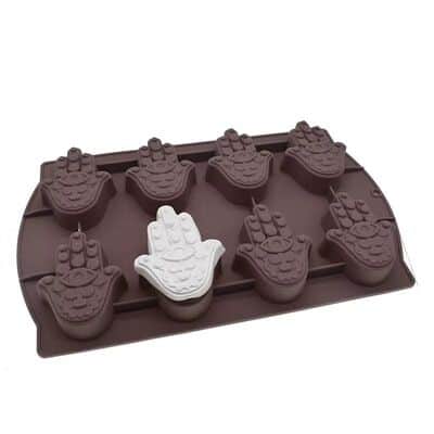 תבנית סיליקון חמסה גדולה 8 שקעים