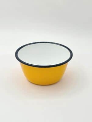 קערית אמייל 15 ס"מ צבע חרדל