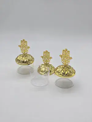 12 קופסאות עגולות עם חמסה לעיצוב