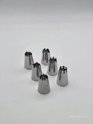 6 צנטרים נירוסטה גדולים לקישוט