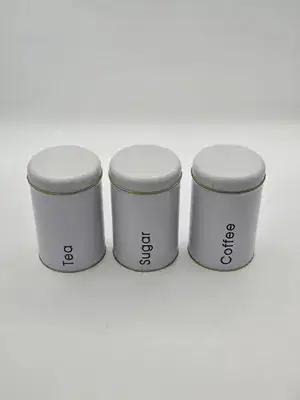 תה קפה סוכר פח מגולוון צבע לבן