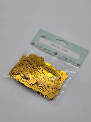 חבילת קונפטי שנה טובה צבע זהב