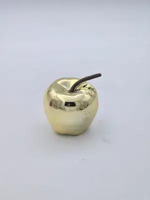 תפוח חרס לעיצוב שולחן זהב 6 ס"מ