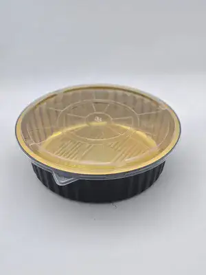 תבנית אפיה אלומיניום עגולה 28 כולל מכסה